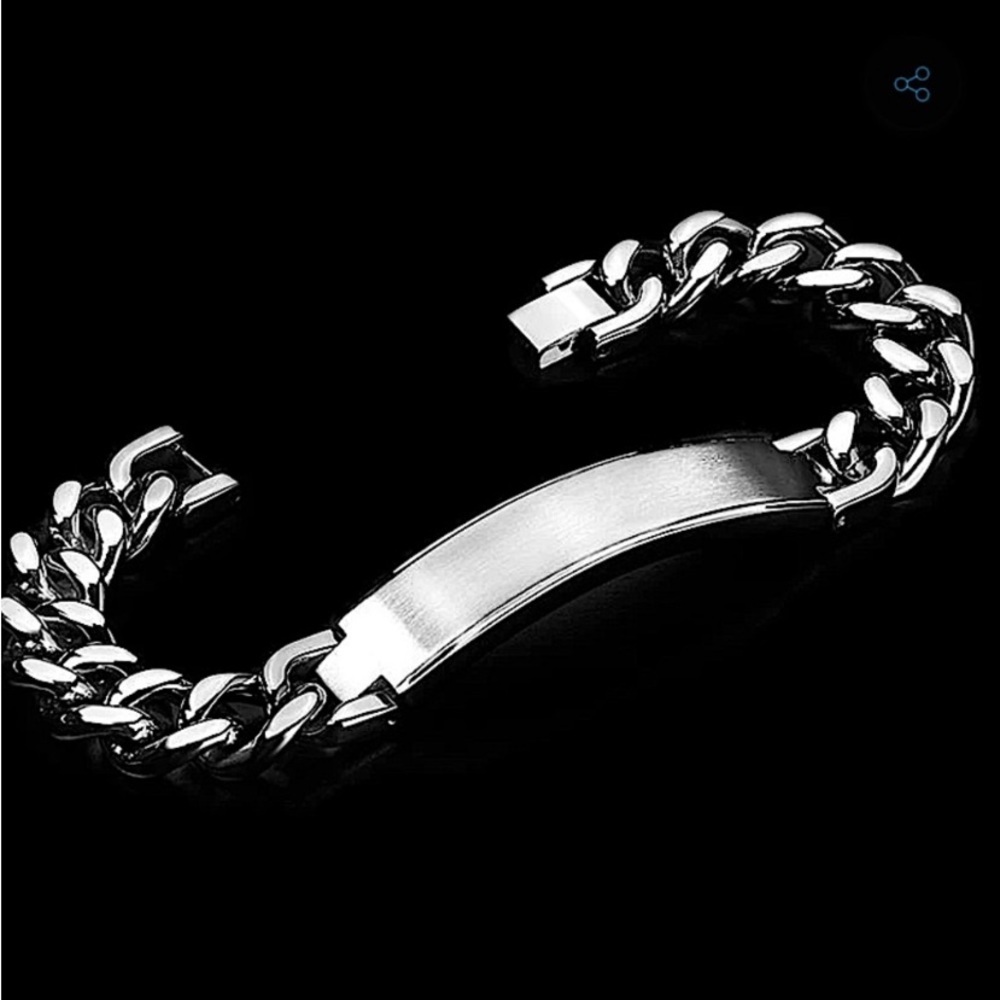 STERLING SILVER CHAIN BRACELET - Picture 3 of 11